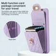 thumbnail image 2 of ELEHOLD for Samsung Galaxy S22 Wallet Case with Card Holder, PU Leather Shockproof Crossbody Case with Metal Snap Adjustable Strap Lanyard Compatible with Samsung Galaxy S22,Purple, 2 of 7
