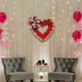 thumbnail image 6 of HOMYL Heart Shaped Wreath for Front Door Sign Romantic Party Valentines Day Wreath Type B, 6 of 8