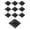 with Connector Black, variant on Yinanstore 10 Pieces Tank Bottom Filter Plate, Grid Divider Tray Sand Gravel Filter Board Accessories , Black