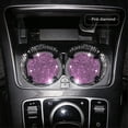 thumbnail image 2 of TiokMc 4 Pack Bling Car Coasters, Universal Anti-Slip Silicone Cup Holder with Crystal Rhinestones, Stylish Auto Interior Accessories, Pink, 2 of 8