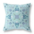 thumbnail image 3 of HomeRoots 481346 18 x 18 in. Broadcloth Paisley Zippered Pillow Blue & White, 3 of 3