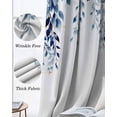 thumbnail image 6 of Blue Eucalyptus Blackout Curtains for Bedroom, Thermal Insulated Drapes, Weeping Botanical Leaf Watercolor Black Out Curtains 63 Inch Long Room Darkening Kitchen Curtains 42"x63" 2 Panels, 6 of 8