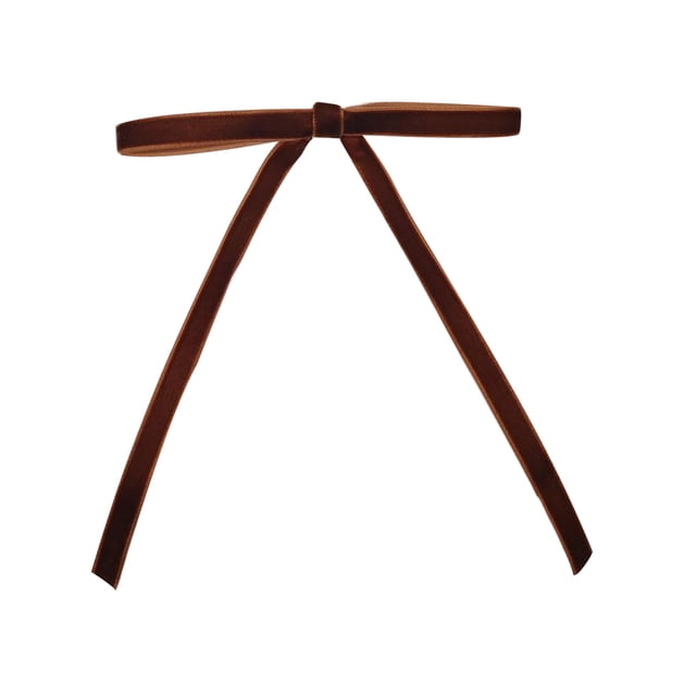 Matsuzay Lazos de terciopelo elegantes de felpa para árbol de Navidad, guirnalda de puerta, regalos y decoración del hogar, 24 Uds. Kits de decoración para fiestas marrón