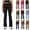 Black, variant on Efsteb Womens High Waisted Yoga Pants Bootcut Flare Leggings Casual Comfy Sports Leggings (Black,M)