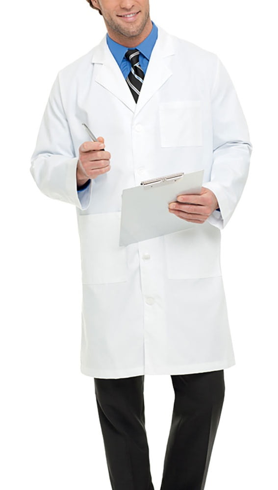 Landau Men's Lab Coat w/ Embroidery Lab Coat