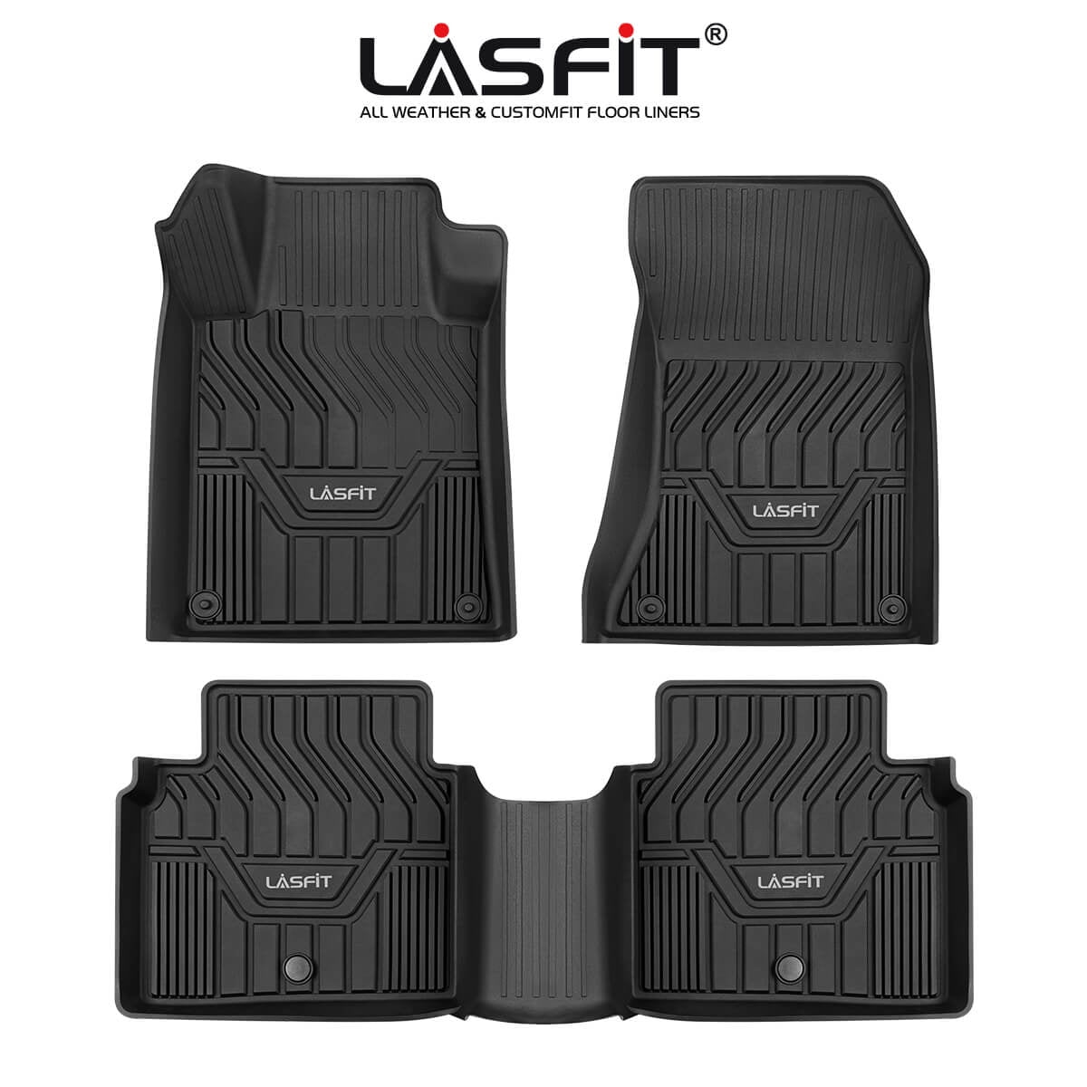 Lasfit Floor Mats for 2019 2020 2021 Nissan Altima, All Weather Fit TPE