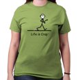 thumbnail image 3 of Life is Crap Gum On Shoe Funny Shirt Sarcastic Gift Idea Cool T-Shirt Tee, 3 of 7