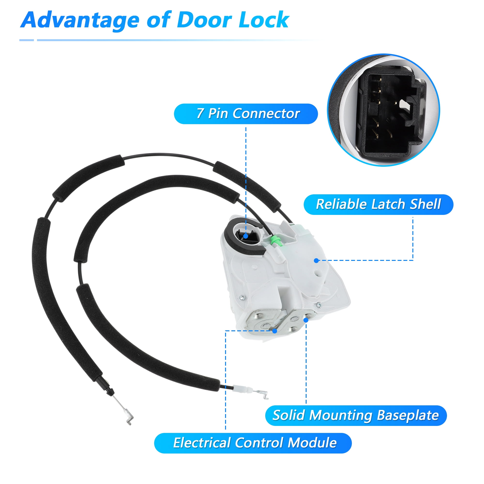 Unique Bargains Front Left Door Lock Latch Actuator Assembly for Mazda 3 2010-2013