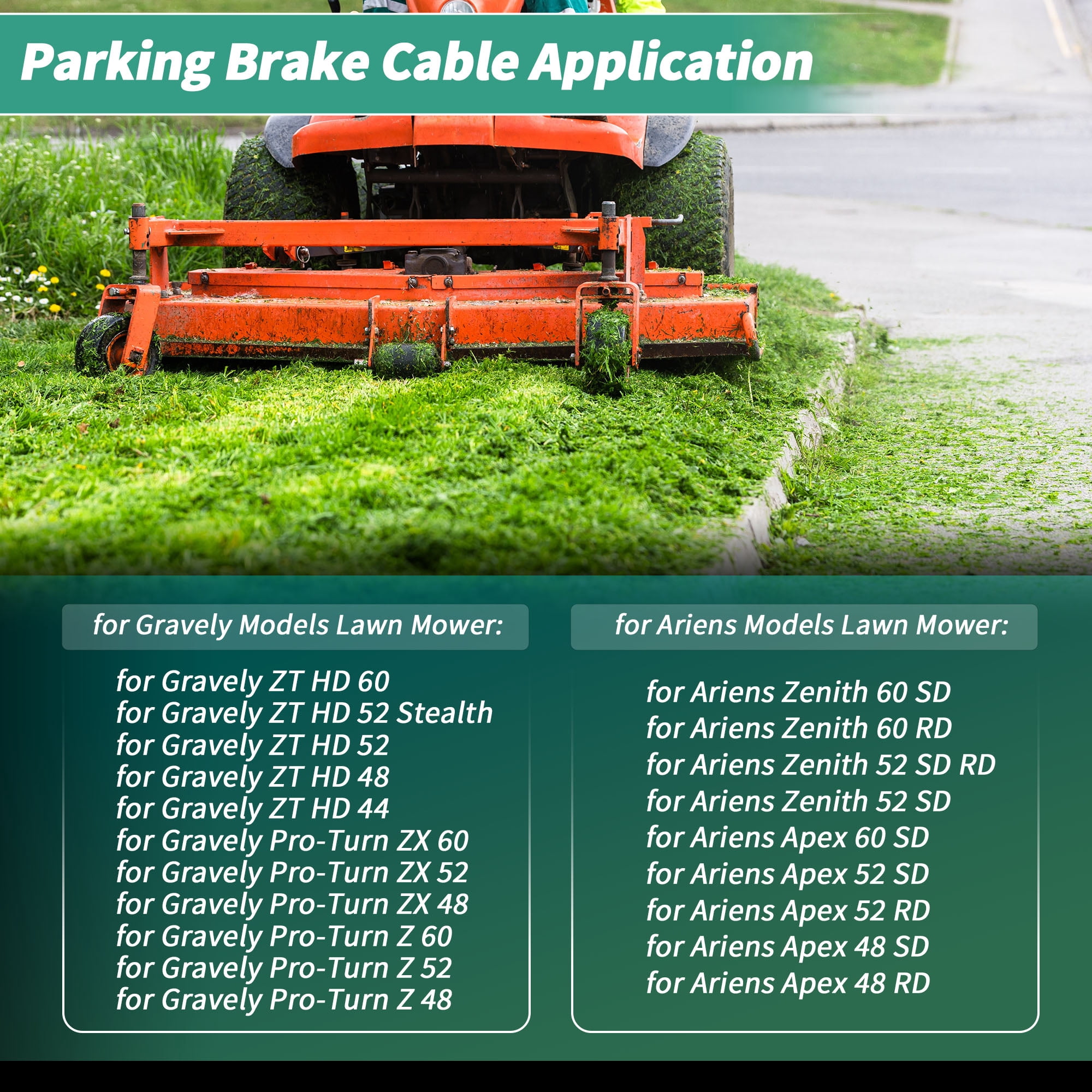 Unique Bargains Parking Brake Cable for Gravely ZT HD and for Ariens Lawn Mowers