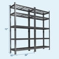 thumbnail image 3 of BeesClover Étagères de Garage Robustes, Organisateur en Fil Métallique à 5 Niveaux Réglables avec Capacité de 2000 Lb, 3 of 7