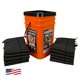 thumbnail image 1 of El kit de inundación Quick Dam Grab & Go incluye barreras contra inundaciones de 10 a 5 pies en un cubo (QDGG5-10) Naranja, 1 of 5