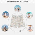 thumbnail image 6 of FORMRS Boys Swim Trunks Quick Dry Mesh Lining Beach Boardshorts, Sizes XS-XL, Pastel Floral Pattern, 6 of 7