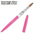 thumbnail image 2 of Nail art brush, Metal/Natural hair, 17 cm, Pink, 2 of 6