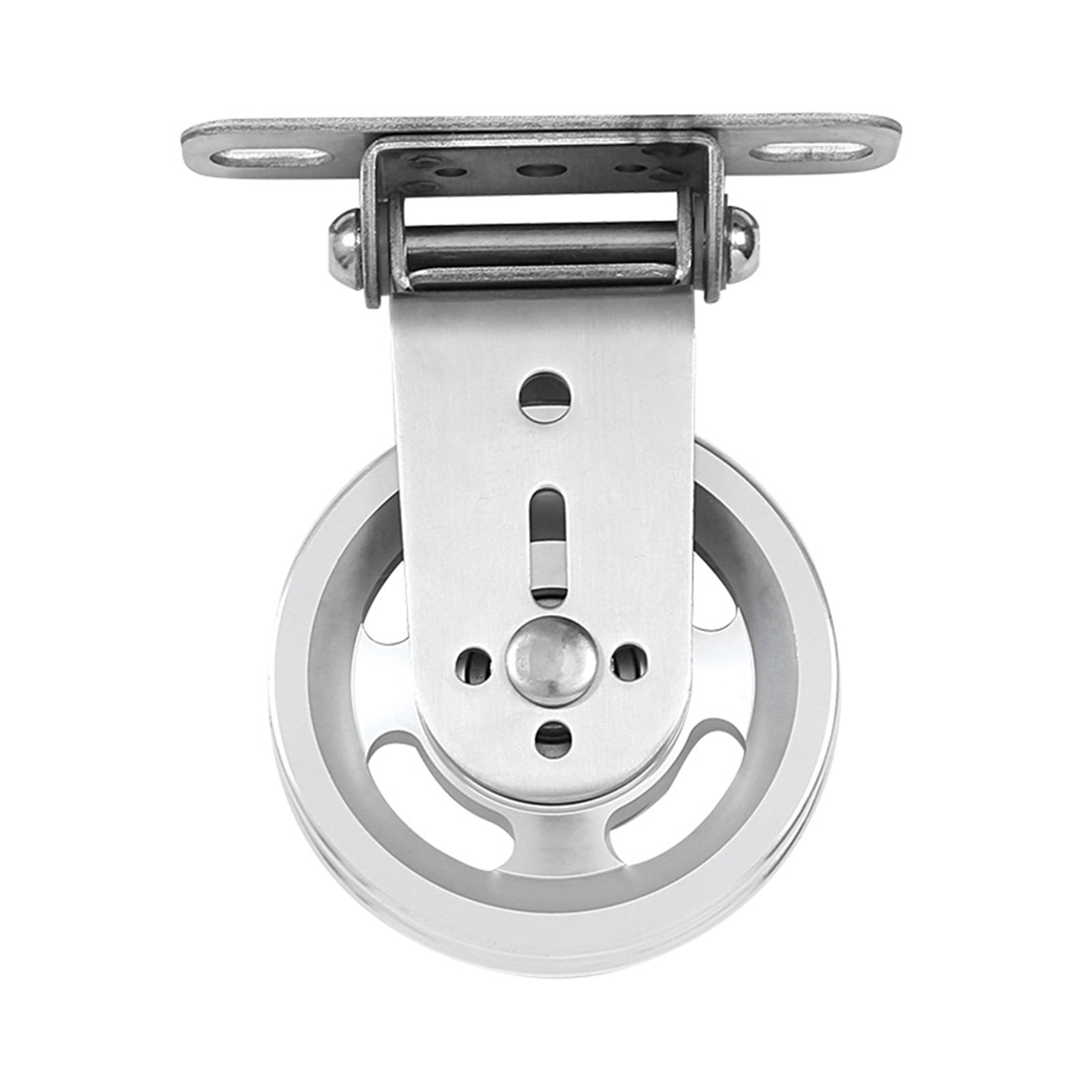 Fitness Cable Pulley Gym Pulley System Steel Wire Hanging Pulley Ultra-Quiet 840 Pounds Bearing Weight Convenient Installation Aluminum Alloy Rust Protection Sliding Doors Rolling Gates
