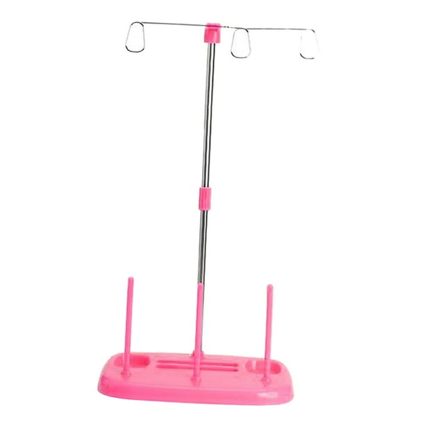 Hilo de bordar 3 Portabobinas Soporte de soporte de coser acolchado Rosado Sunnimix Soporte para carretes de máquina de coser