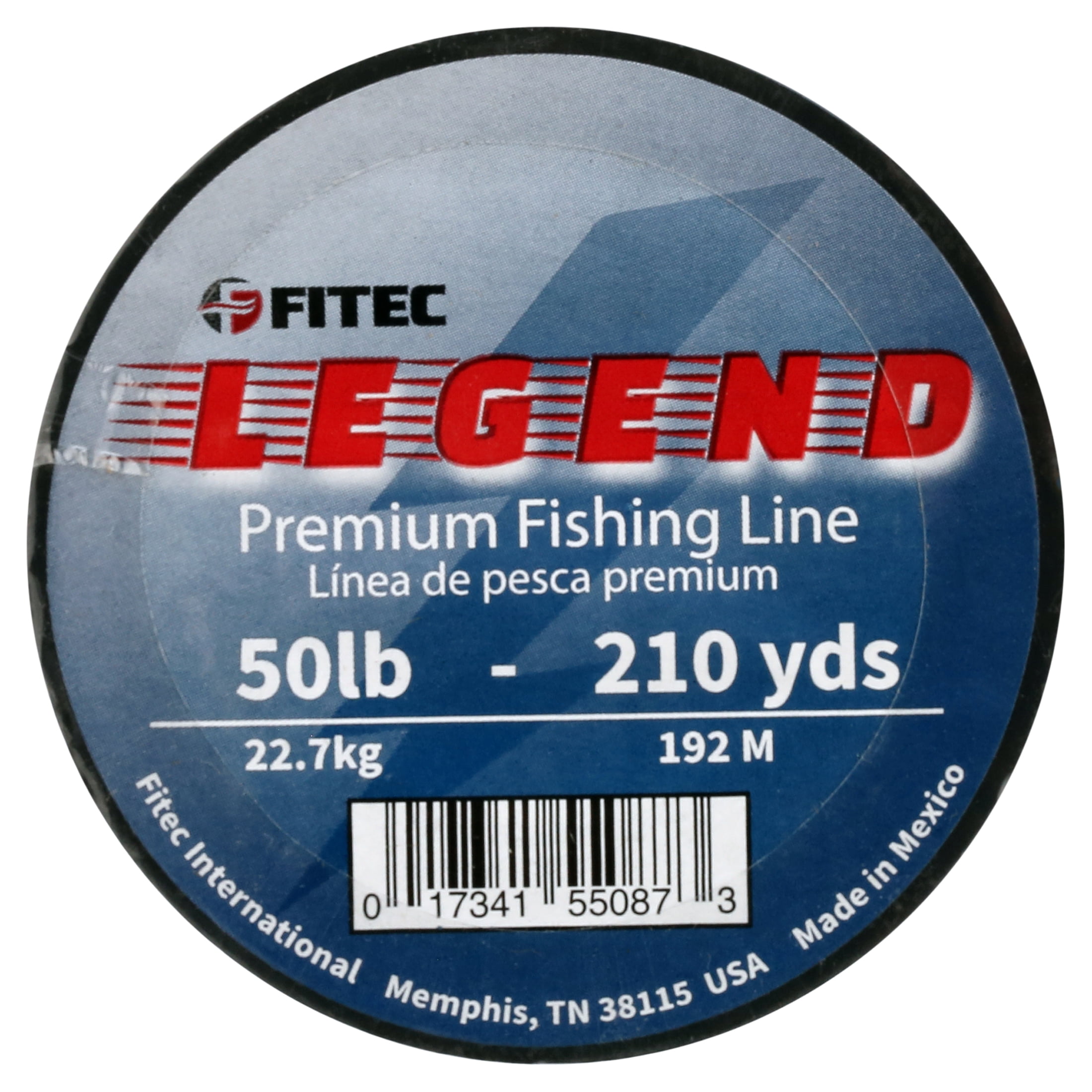 Legend 50 lb. Monofilament Premium Fishing Line, Clear, 210 yd.