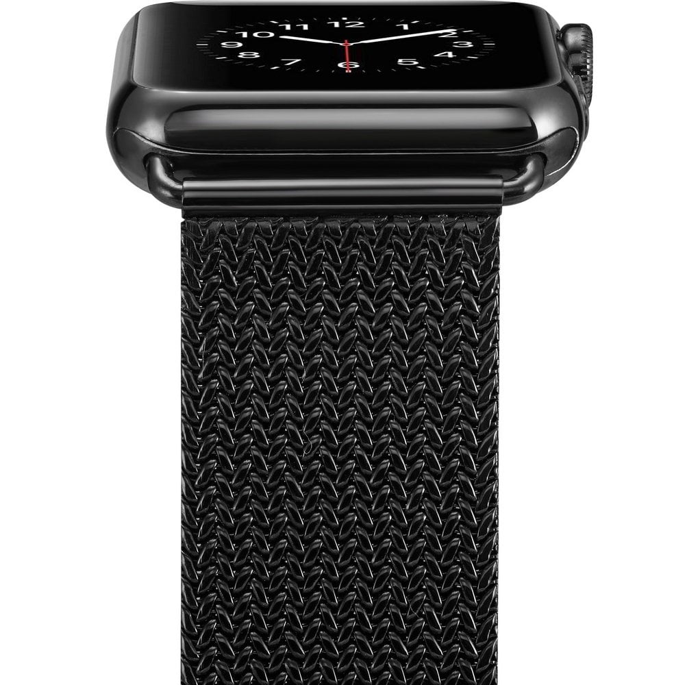 Apple Watch 42mm/44mm/45mm Milanese Loop Band Series  SE/8/7/6/5/4/3/2/1/Sport Edition - Black