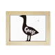 thumbnail image 1 of Ganso blanco y negro animal Escritorio de madera Arte Pintura 6x8 pulgadas marco de foto foto, 1 of 4