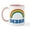 White/Pink Inside, variant on CafePress - DEBBIE (Rainbow) Mug - 11 oz Ceramic Mug - Novelty Coffee Tea Cup