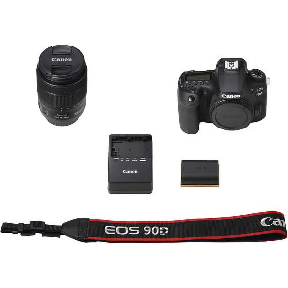 Canon EOS 90D DSLR Camera, 32.5 MP, 10 fps, 4K UHD Video, with 18
