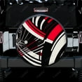 thumbnail image 1 of Colorful Thick Curved Lines Polyester Universal Spare Wheel Tire Cover Wheel Covers for Trailer RV SUV Truck Camper, 1 of 5