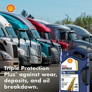 (5 pack) Shell Rotella T6 Full Synthetic 15W-40 Diesel Engine Oil, 1 Gallon