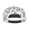 thumbnail image 4 of Fotbe Hand Drawn Turtle Flat Bill Visor Cap Classic Snapback Hat Polyester Foam Trucker Hat Trucker Cap Adjustable Baseball Cap, 4 of 9