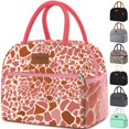 thumbnail image 1 of Bolsa Térmica Coobiiya para Mujer/Hombre Reutilizable con Diseño Leopardo Rosa, 1 of 8