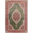 thumbnail image 1 of Floral Medallion Distressed Oriental Green Area Rug, 1 of 5