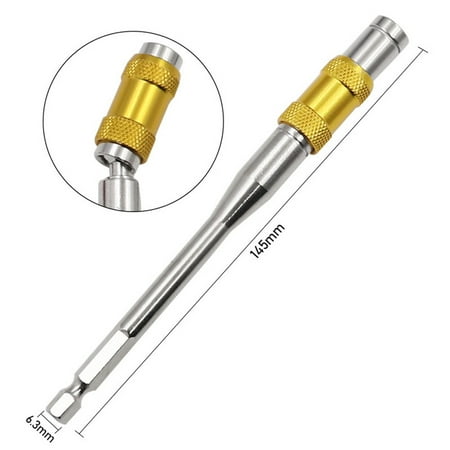 

145mm 6.35mm Hex Magnetic Ring Screwdriver Bit Extension Rod Quick Change Holder