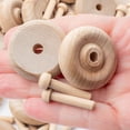 thumbnail image 3 of 82-Piece Wood Wheels and Axel Pegs - For DIY Model Car Crafts, 3 of 6