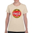 thumbnail image 2 of Officially Licensed Coca-Cola 5 Cents Classic Nostalgic Logo Women's T-shirt, 2 of 3