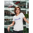 thumbnail image 2 of Fresh Galaxy Women White T-Shirt, Female x-Large, 2 of 4