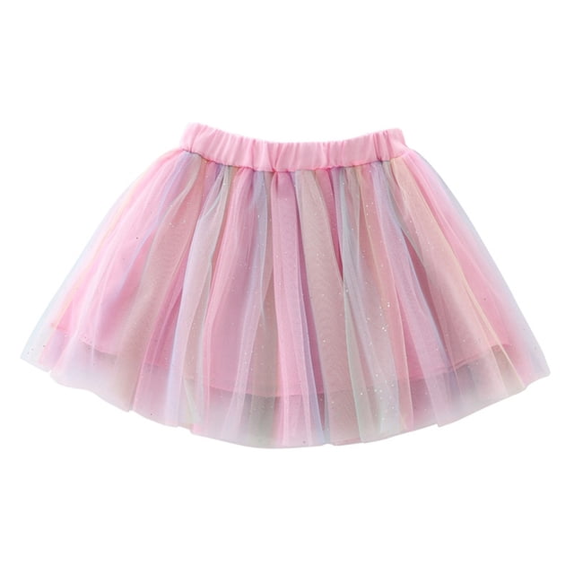 BOBOGOJP Girls Ruffle Skirt Toddler Tutu Girls Clothes Purple, Size 2-3 Years