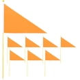 thumbnail image 1 of SHISUYAN 8Pcs Lawn Mark Flags Construction Marker Triangle Flags Site Construction Flags, 1 of 8