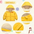 thumbnail image 6 of Aideaone Baby Winter Coat with Hooded Toddler Boys Girls Puffer Jackets for 12M-5T, 6 of 8