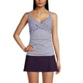 thumbnail image 3 of Lands' End Women's DDD-Cup V-Neck Wrap Underwire Tankini Swimsuit Top, 3 of 3