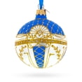 thumbnail image 3 of 1903 Royal Danish White Glass Ball Christmas Ornament 3.25 Inches, 3 of 5