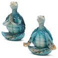 thumbnail image 1 of Sea Turtle Yoga Figurines Decorations, 2PCS Meditation Yoga Turtle Decor, Garden Meditating Yoga Turtle Figurine, 1 of 5