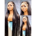 thumbnail image 3 of 34 Inch Bone Straight 13x4 Lace Front Human Hair Wigs For Women Brazilian 360 Transparent Human Hair Lace Frontal Wig, 3 of 6