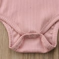 thumbnail image 5 of Bellafa Newborn Sleepers Baby Girl Onesie Long Sleeve Ribbed Knit Romper Unisex Baby Coming Home Jumpsuit Outfit, 5 of 6