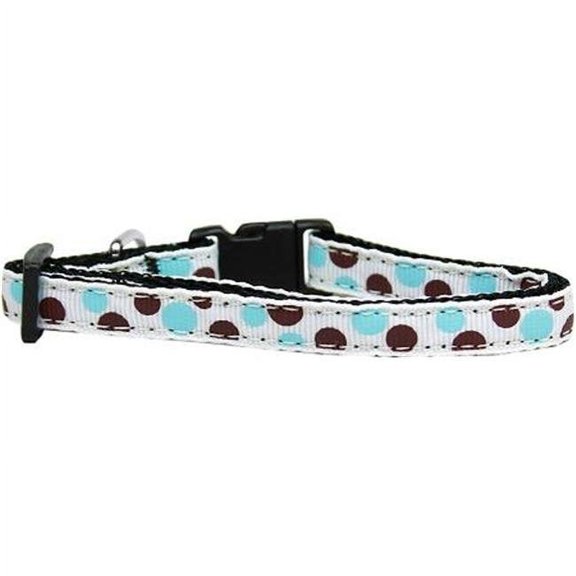 Confetti Dots Nylon Collar Baby Blue Small