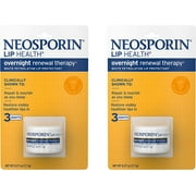 Neosporin Lip Health Overnight Healthy Lips Renewal Therapy Petrolatum Lip Protectant, 0.27oz. (Pack of 2)