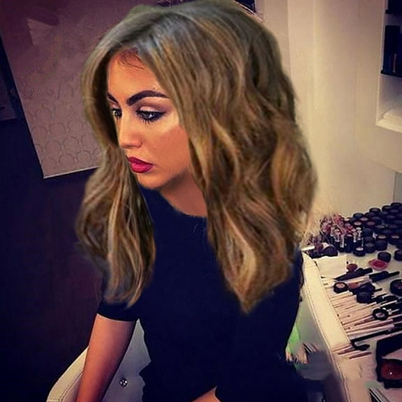 Short Wavy Bobo Human Hair Rose net Wig Glueless Front Wigs Black Women