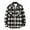 Black, variant on Herrnalise Men Flannel Plaid Turndown Collar Casual Long Sleeve Buttons Coat Shirt Khaki