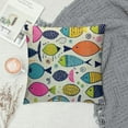 thumbnail image 2 of QZHH Cute Line Fish Throw Pillow Cover Cuteangel Cases Cartoon Colorful Doodle Exotic Ornament Square Throw Pillow Cases Throw Cushion Covers For Couch Sofa Chair Bedroom, 2 of 5