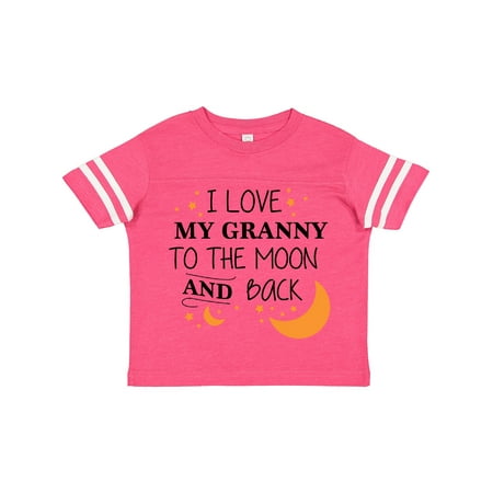 

Inktastic I Love My Granny to the Moon and Back Gift Toddler Boy or Toddler Girl T-Shirt