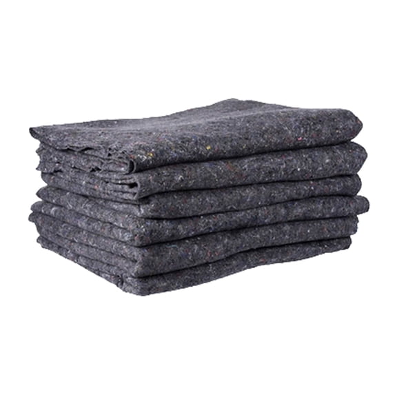 6 Pack 72" x 80" Textile Moving Blankets - Heavy Duty Furniture Moving Pads for Packing & Transport, Protective Skin Moving Blankets for Storage & Home