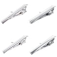 thumbnail image 4 of Yoursfs 4-Piece Tie Clip Set for Men's Gold Plated Silver Tie Bar Clip Father's Day Jewelry Gifts, 4 of 5