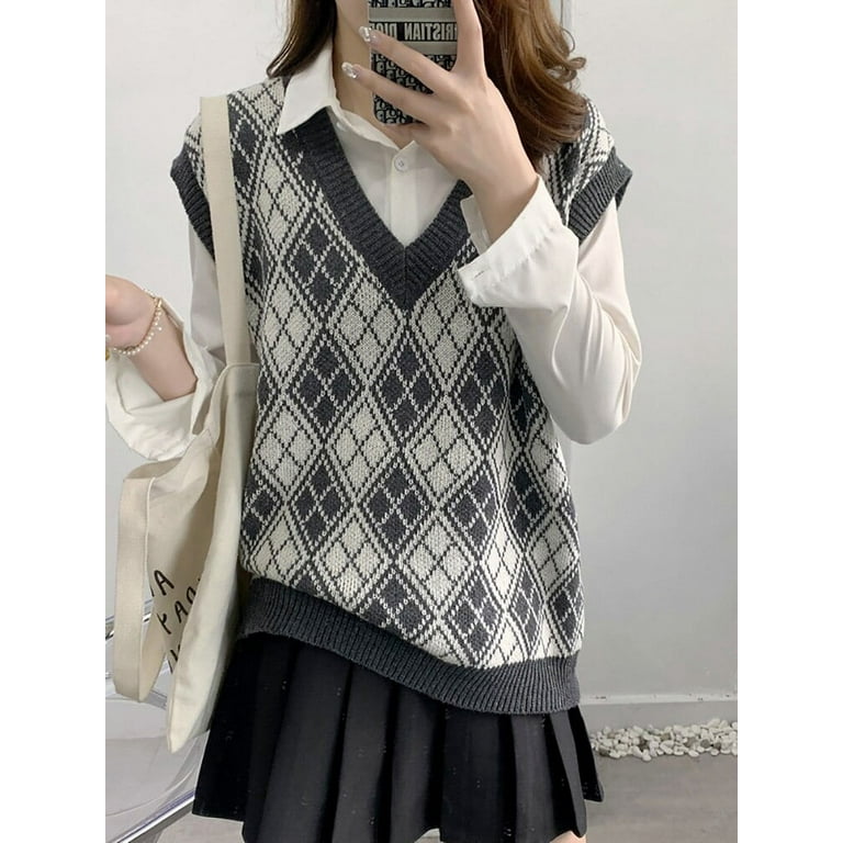 Sweater vest diamond clearance pattern
